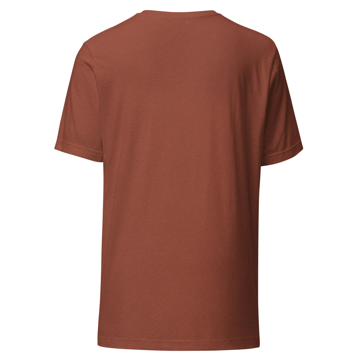 It's Just Over the Brow T-Shirt in Heather Clay, plain back view