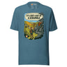 It's Just a Bit of a Scramble T-Shirt in Heather Deep Teal, front view