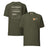 Summit Series Snowdon T-Shirt in Military Green, back and front view