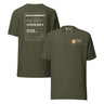 Summit Series Snowdon T-Shirt in Military Green, back and front view