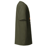 Adventure Before Dementia Camping T-Shirt in Military Green, right side view