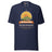 Adventure Before Dementia Campervan T-Shirt in Navy, full front view of the shirt