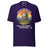 Sloth Hiking Club: Hilltop T-Shirt in Team Purple, full front view with the printed neck label