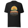 Adventure Before Dementia Campervan T-Shirt in Vintage Black, full front view of the shirt
