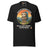 Sloth Hiking Club: Hilltop T-Shirt in Vintage Black, full front view with the printed neck label