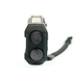 Highlander Universal Survival Emergency Hub radio from the right side on white background