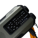 Highlander Universal Survival Emergency Hub close up of radio