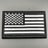 Black USA Flag Patch, Hook & Loop, 8cm | Task Outdoor