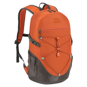 Highlander Venture 20L Rucksack - Rust in Orange/Grey from the front on white background