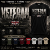 British Army Veteran Printed T-Shirt