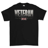 British Army Veteran Printed T-Shirt - Black