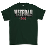 British Army Veteran Printed T-Shirt - Green