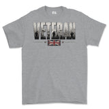 British Army Veteran Printed T-Shirt - Sports Grey