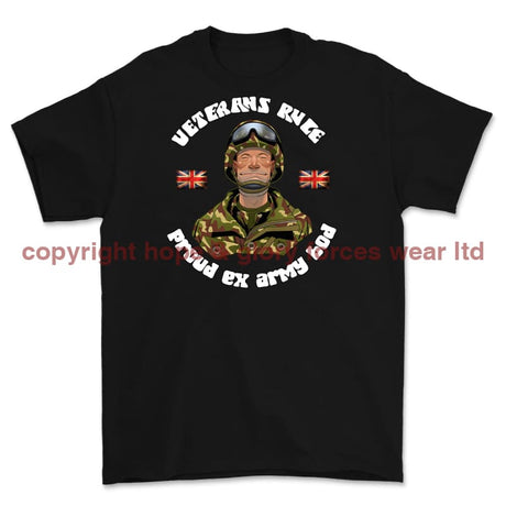 Veterans Rule 'Army Bod' Printed T-Shirt - Black