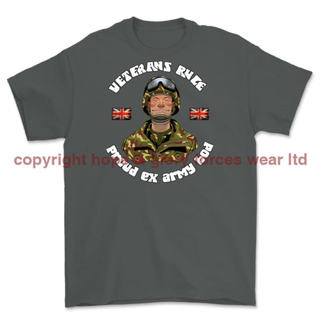 Veterans Rule 'Army Bod' Printed T-Shirt - Charcoal