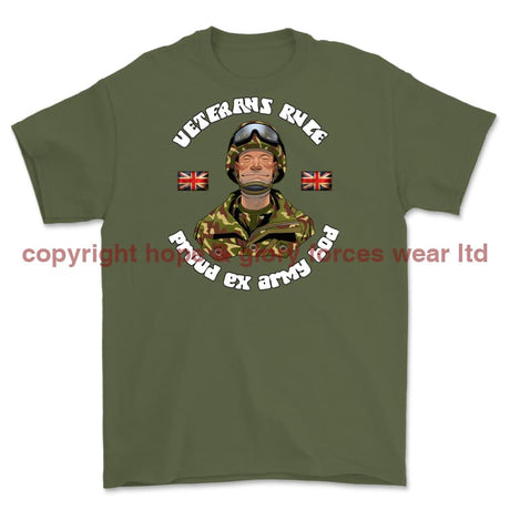 Veterans Rule 'Army Bod' Printed T-Shirt - Military Green