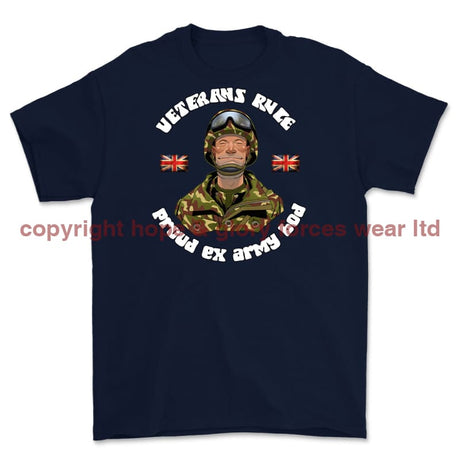 Veterans Rule 'Army Bod' Printed T-Shirt - Navy Blue