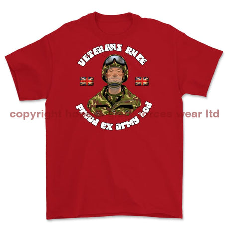 Veterans Rule 'Army Bod' Printed T-Shirt - Red