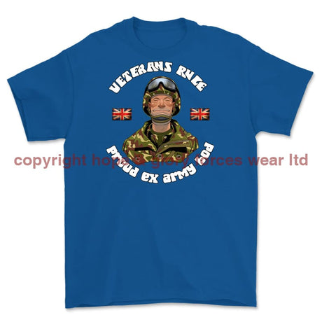 Veterans Rule 'Army Bod' Printed T-Shirt - Royal Blue
