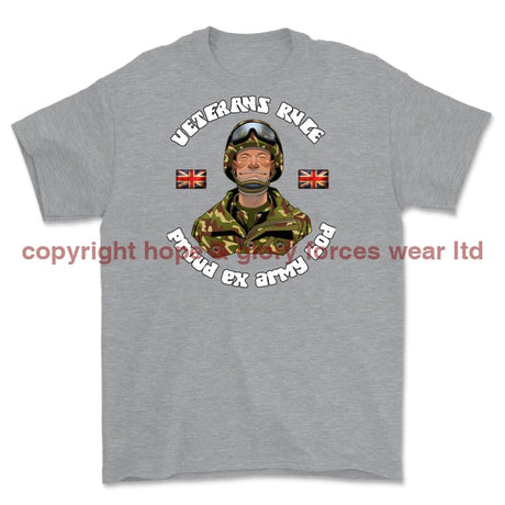 Veterans Rule 'Army Bod' Printed T-Shirt - Sports Grey