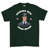 Veterans Rule 'Proud RAF Airman' Printed T-Shirt - Forest Green