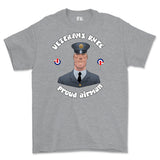 Veterans Rule 'Proud RAF Airman' Printed T-Shirt - Sports Grey