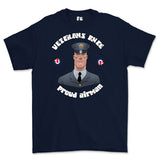 Veterans Rule 'Proud RAF Airman' Printed T-Shirt - Navy Blue