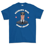 Veterans Rule 'Proud RAF Airman' Printed T-Shirt - Royal Blue