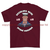 Veterans Rule 'Proud Matelot' Printed T-Shirt - Maroon