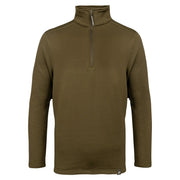 Jack Pyke Waffle Fleece Top in green from the front on white background