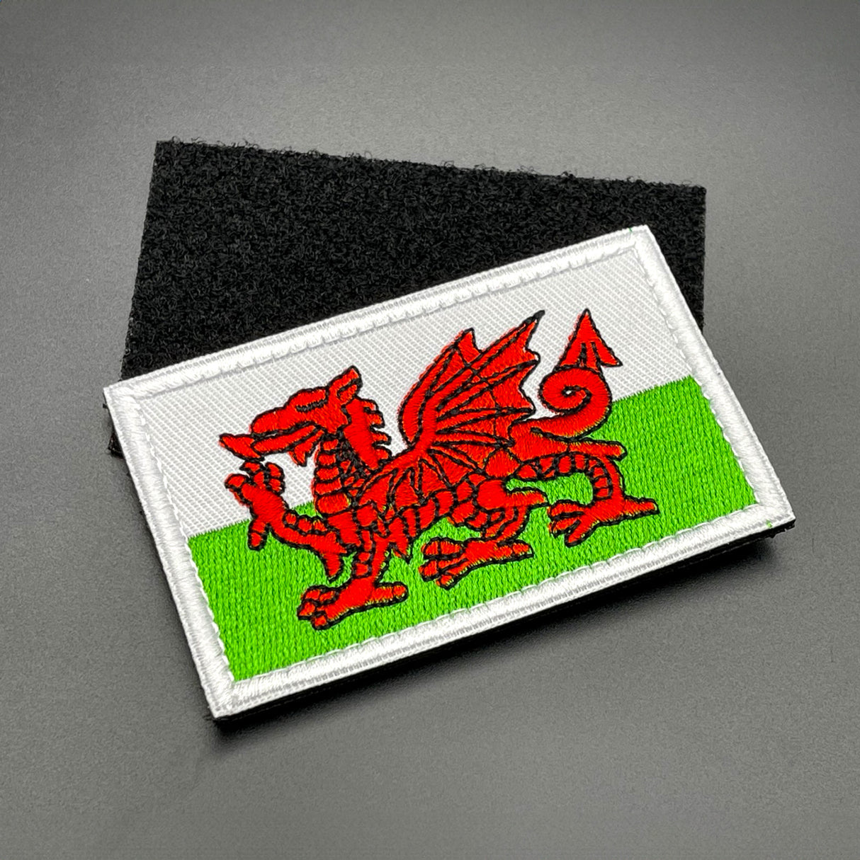 Welsh Flag Patch, Hook & Loop, 8cm | Task Outdoor