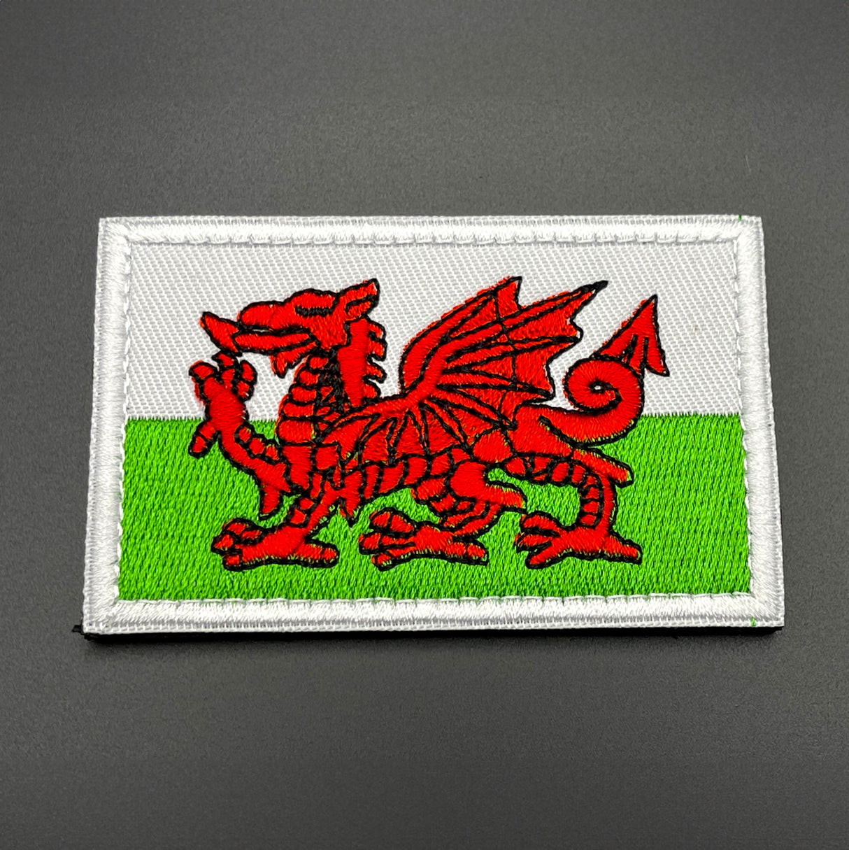 Welsh Flag Patch, Hook & Loop, 8cm | Task Outdoor