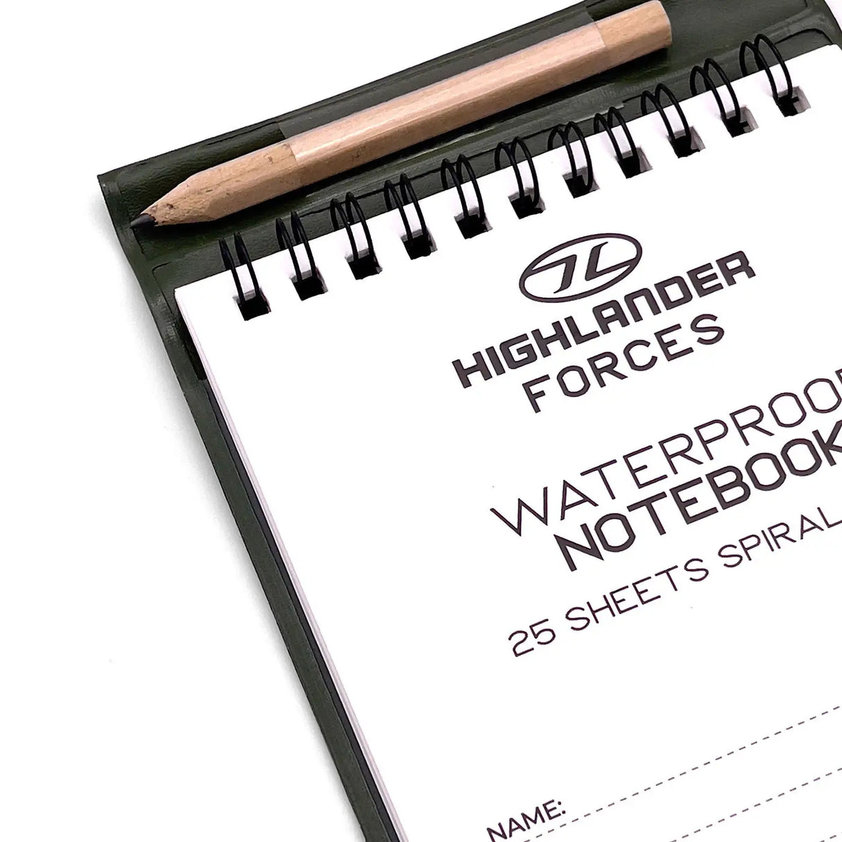 Highlander Waterproof Notebook with Pencil | Task Outdoor