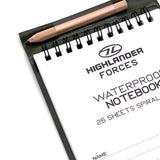 Highlander Waterproof Notebook with Pencil | Task Outdoor