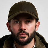 Jack Pyke Wax Cotton Baseball Cap from the front on white background