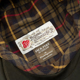 Jack Pyke Wax Flat Cap close up of tartan lining