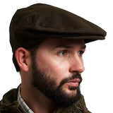 Jack Pyke Wax Flat Cap from the front left on white background