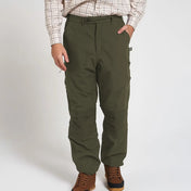 Jack Pyke Weardale Waterproof Trousers in green from the front on white background