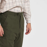 Jack Pyke Weardale Waterproof Trousers in green close up of waist