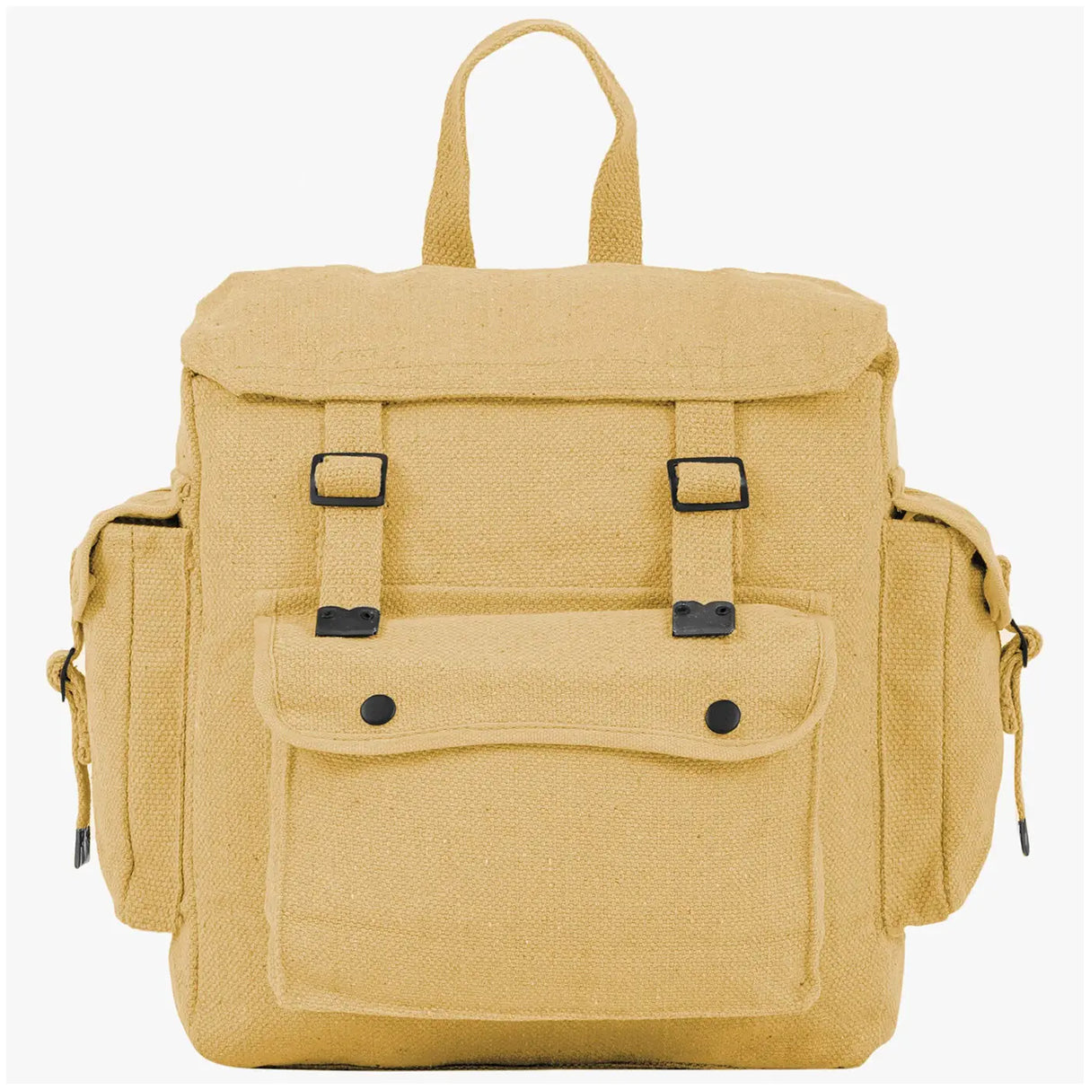 Highlander Large Webbing Backpack with Pockets Beige | Task Outdoor