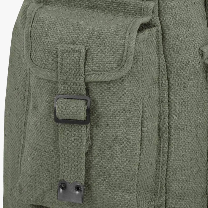 Highlander Large Webbing Backpack External Pockets Olive Green | Task Outdoor