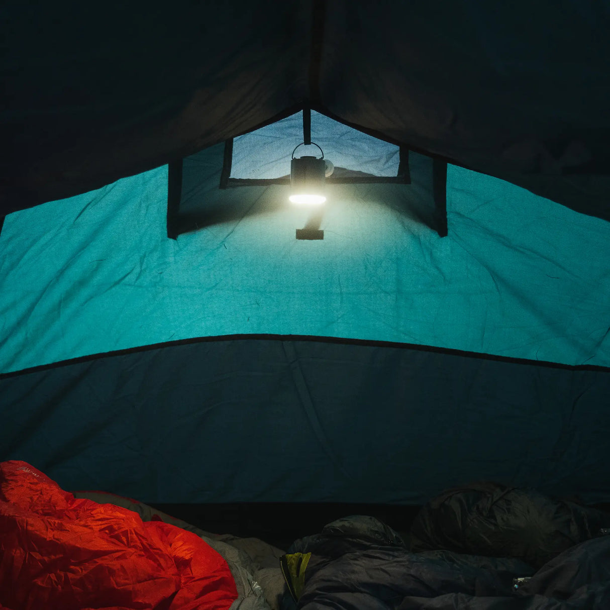 Highlander Wee Banshee Micro Lightweight Air Pump with Light in the outdoors