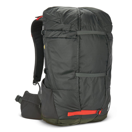 Sierra Designs Flex Hike 20-30 Rucksack - Peat / Fiery Red