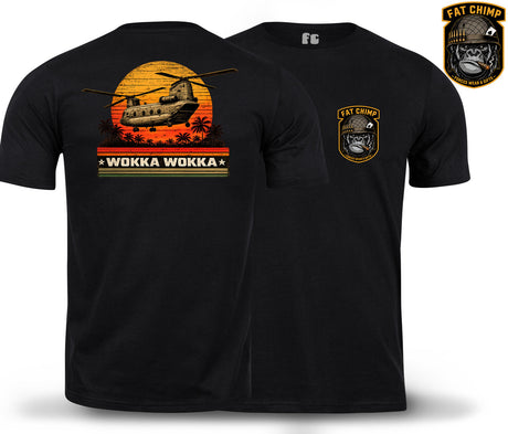 WOKKA WOKKA Double Print T-Shirt - Black
