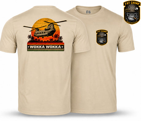 WOKKA WOKKA Double Print T-Shirt - Sand