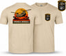 WOKKA WOKKA Double Print T-Shirt - Sand