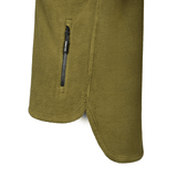 Sugar Loaf Shepherd Polar Fleece Hoodie in Khaki from the side