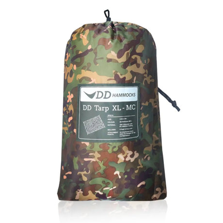DD Tarp XL in MC Camo on white background