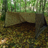 DD Tarp XL in MC Camo for camping as a shelter