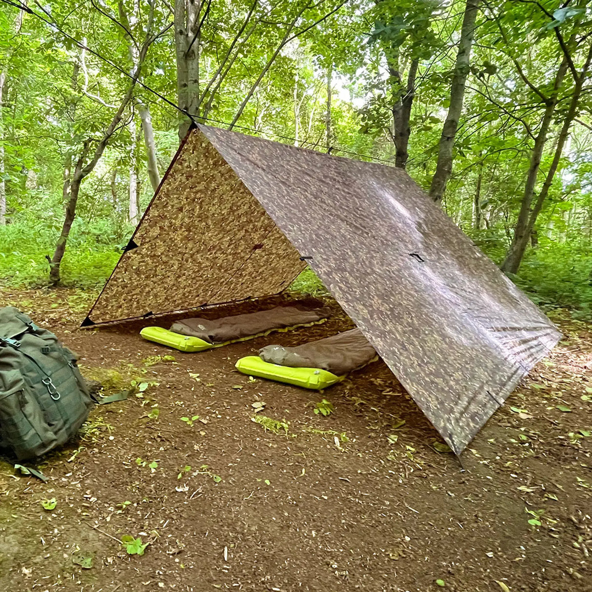 DD Tarp XL in MC Camo for camping